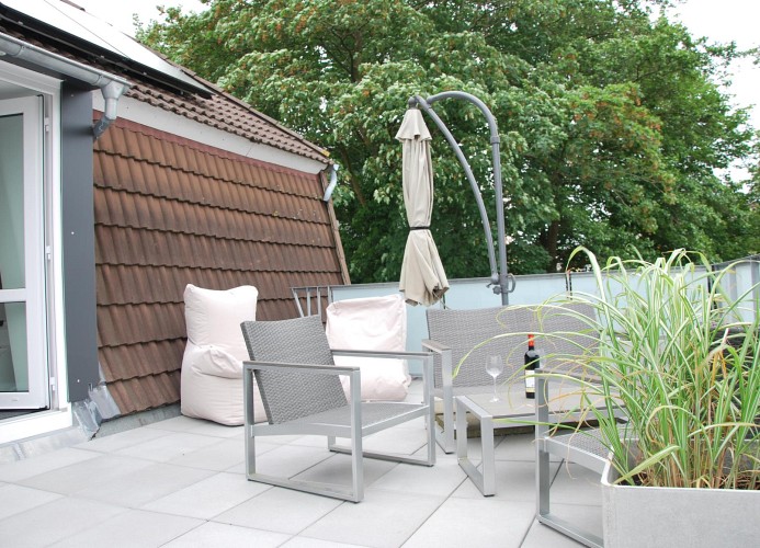 Haus Santalla, Whg. Oberdeck, Hinter der Kirche 63, Dachterrasse,Cuxhaven- Döse