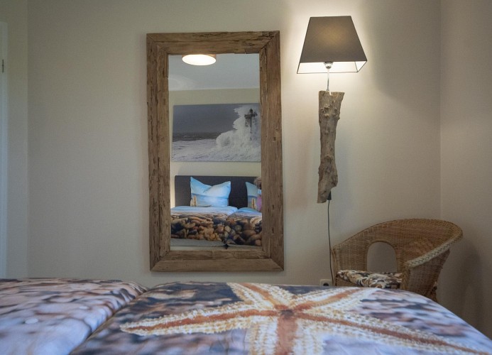 Hund und Meer, Hannoversche Straße 17 EG, 27476 Cuxhaven- Sahlenburg, Schlafzimmer ansicht 3