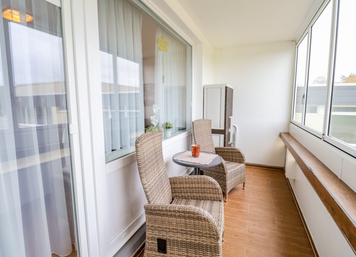 Haus Atlantic Whg.001, Strandhausallee 29, 27476 Cuxhaen Döse, Loggia 