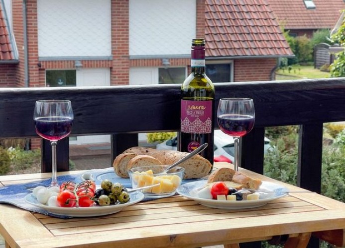 Ebbe und Flut, Hannoversche Straße 17 OG, 27476 Cuxhaven- Sahlenburg, Balkon