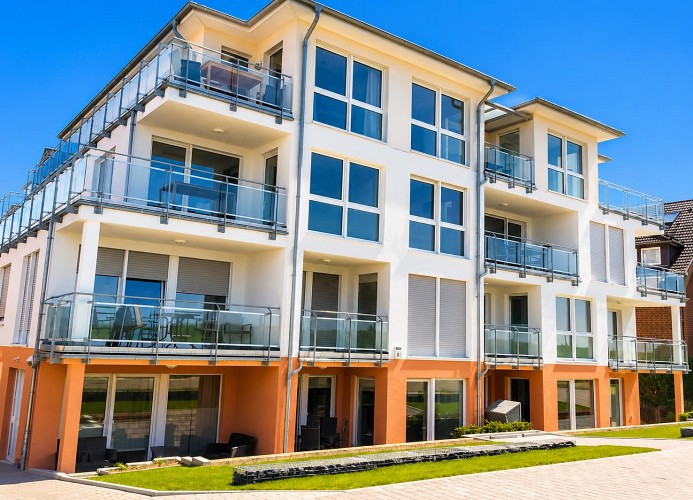 Residenz Windjammer, Dünenweg 6, Whg. 2 , mit 2 Duschbädern und Strandkorb auf Terrasse, Cuxhaven- Duhnen