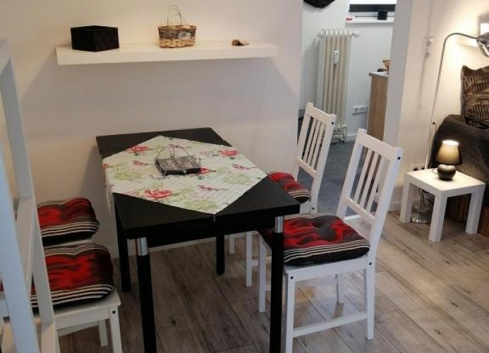 FEWO Turf Watt, Hamburger Straße 30, 27476 Cuxhaven Sahlenburg, Essbereich Wohnzimmer  