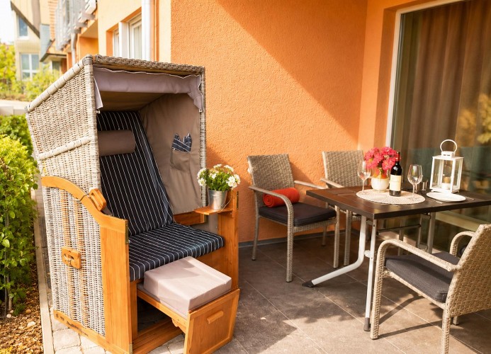 Residenz Windjammer, Dünenweg 6, Whg. 2 , mit 2 Duschbädern und Strandkorb auf Terrasse, Cuxhaven- Duhnen
