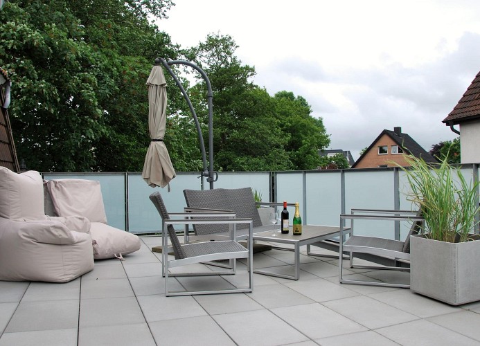 Haus Santalla, Whg. Oberdeck, Hinter der Kirche 63, Dachterrasse,Cuxhaven- Döse