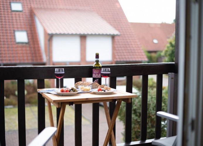 Ebbe und Flut, Hannoversche Straße 17 OG, 27476 Cuxhaven- Sahlenburg, Balkon 