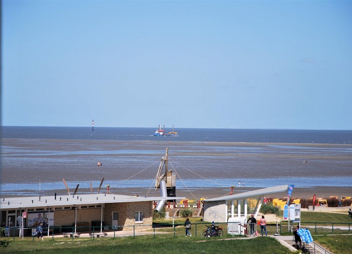 Haus Atlantic Whg.507, Strandhausallee 29, Cuxhaven-Döse, Seesicht