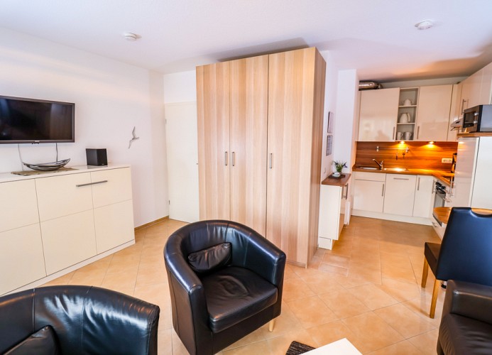 Haus Atlantic Whg.001, Strandhausallee 29, 27476 Cuxhaen Döse, Wohn ansicht 