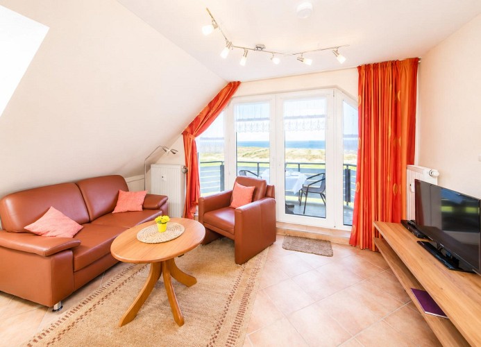 Haus Dünenglück, Dünenweg 23, Whg.34, Dachgeschoss, Panorama- Seesicht, Cuxhaven- Duhnen