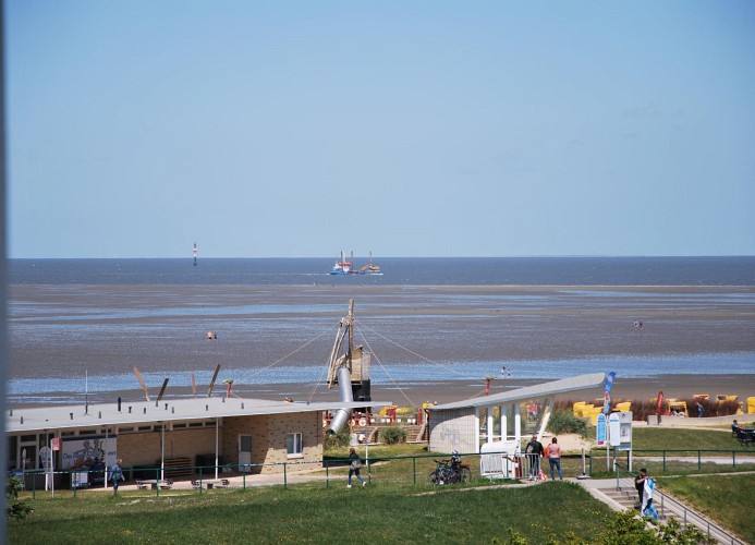 Haus Atlantic Whg.507, Strandhausallee 29, Cuxhaven-Döse, Seesicht